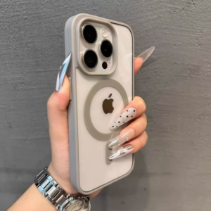 Прозрачный магнитный чехол для iPhone 16/17 Pro Max — защита от падений, поддержка MagSafe